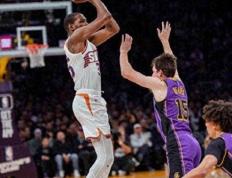 【168NBA】太阳复仇湖人，比尔布克爆发，詹姆斯戴维斯低迷，哈姆无计可施