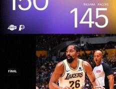 【168NBA】湖人险胜步行者迎3连胜，湖人单场43记罚球惹争议!