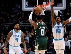 【168NBA】雄鹿主场大胜黄蜂，利拉德复出砍下26分8助攻，雄鹿120-84黄蜂