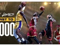 【168NBA】勒布朗·詹姆斯：超越传奇，创造40000+10000+10000壮举!