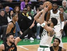 【168NBA】凯尔特人120-95骑士，塔图姆季后赛100场2263分，队史仅次于伯德