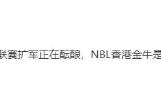 【168NBA】CBA酝酿扩军计划！NBL新军有望升入联赛，升降级制度或被提上日程