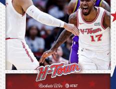 168NBA-火箭128-94送湖人客场五连败,格林28+6,詹姆斯遭遇严防仅18分