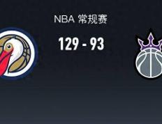 168NBA-168NBA-鹈鹕129-93大胜国王，英格拉姆31+4+3