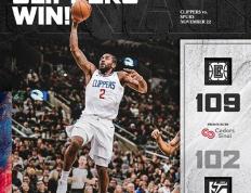 勇士送马刺11连败::NBA常规赛：快船109-102送马刺10连败,小卡26分,乔治24+8