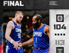 168NBA-伦纳德真的带不动！快船104－113输给残阵掘金，说明五个事实！