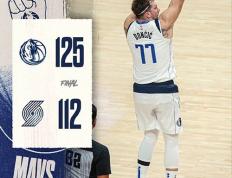 【168NBA】NBA战况：独行侠125-112击败开拓者 东契奇32+6+10 西蒙斯30+5+8