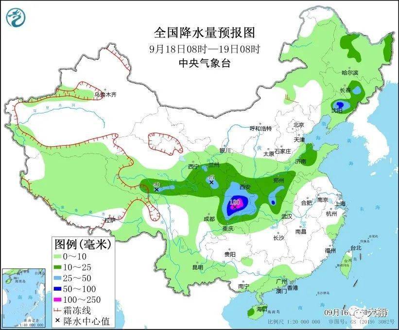 168NBA-最新未来三天全国天气预报(9月16日8时至9月19日8时)