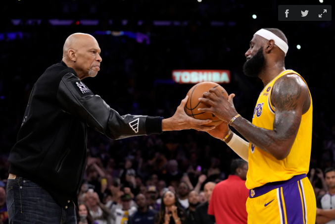 勒布朗·詹姆斯创下NBA历史得分记录的壮举