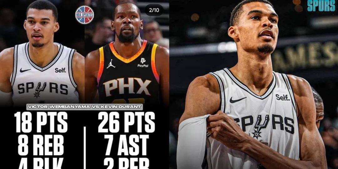 【168NBA】杜兰特惜败文班亚马，太阳输球，杜兰特替全队背锅？