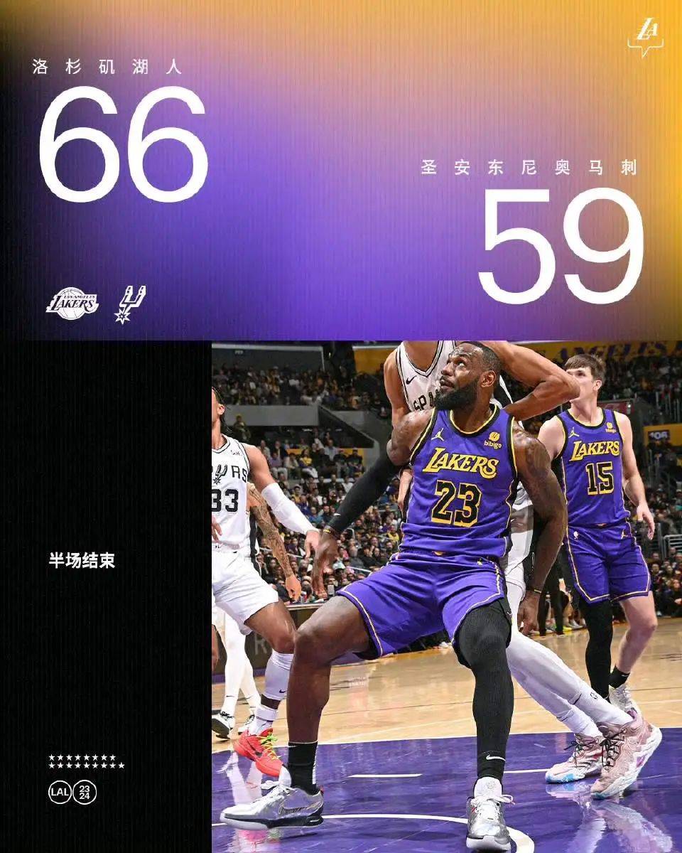 【168NBA】赢了！詹姆斯30+准三双！天才状元太逆天！湖人轻取马刺