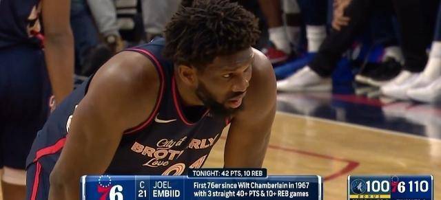 【168NBA】恩比德狂砍51分，带领费城76人击败联盟第一森林狼