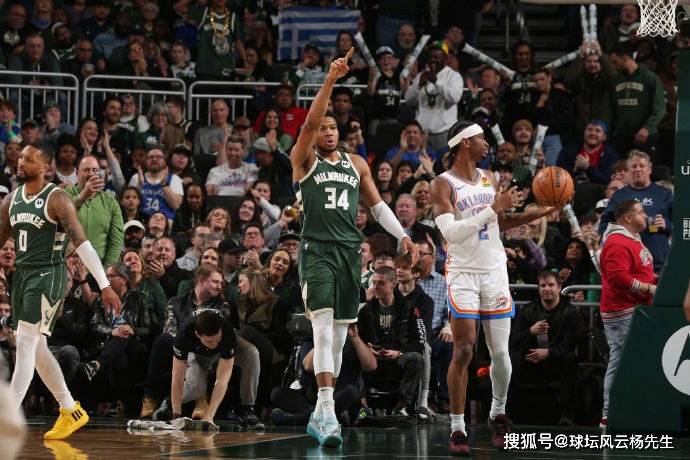 【168NBA】雷霆93-118不敌雄鹿，字母哥30+19统治内线，雄鹿终结雷霆4连胜