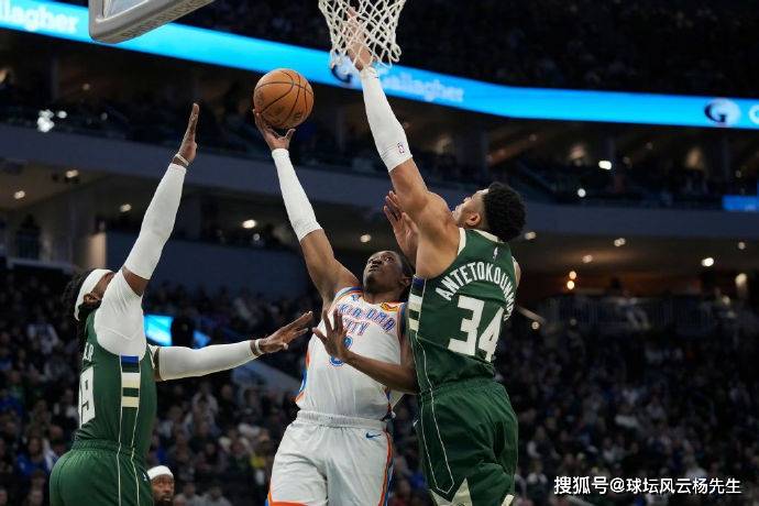 【168NBA】雷霆93-118不敌雄鹿，字母哥30+19统治内线，雄鹿终结雷霆4连胜