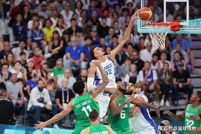 【168NBA】奥运男篮：东道主法国男篮逆转巴西 文班亚马19+9逆天隔扣