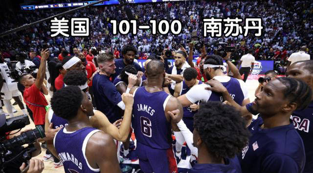 【168NBA】美国男篮险胜南苏丹队！詹姆斯关键绝杀带领球队逆转胜！