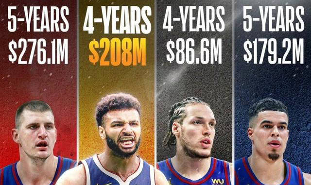 【168NBA】NBA球星穆雷意外续约顶薪合同：掘金困境难解